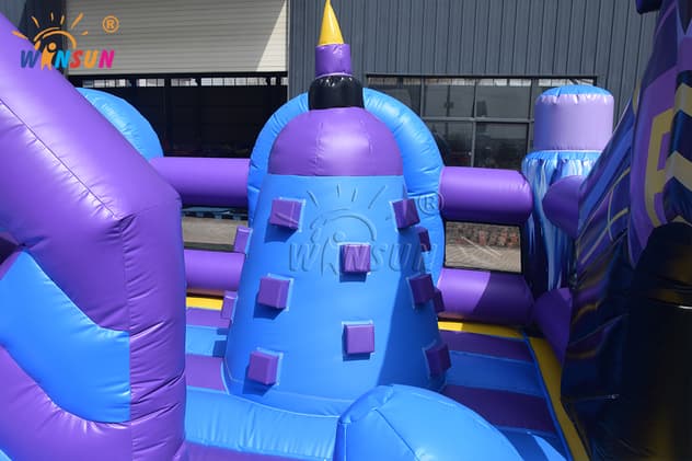 space themed inflatable playground