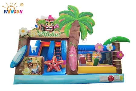 Flamingo Aloha beach inflatable combo