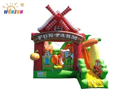 WSC-770 Commercial Farm Theme Inflatable Combo with Slide