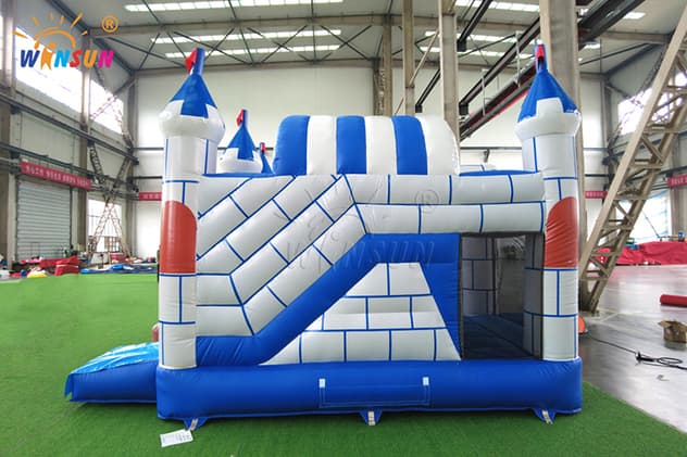 commercial inflatable bounce house with slide