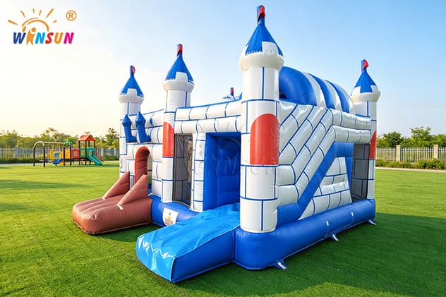 inflatable castle bounce house with slide