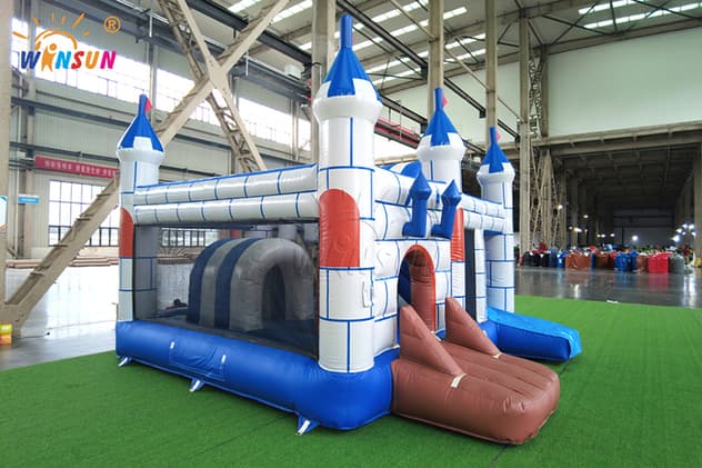 inflatable castle combo with slide
