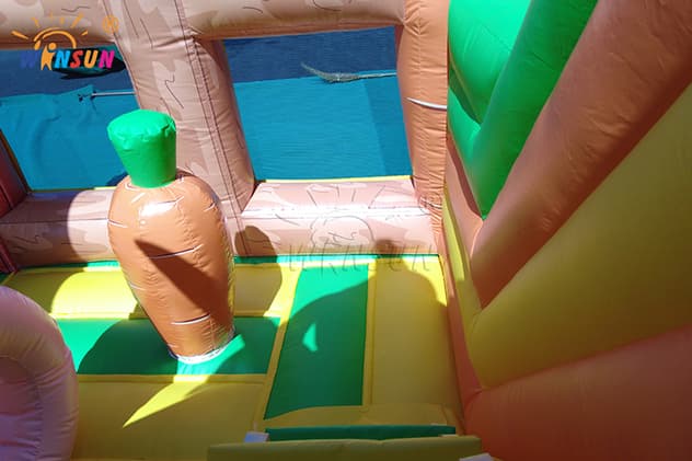 inflatable obstacle course bounce house combo