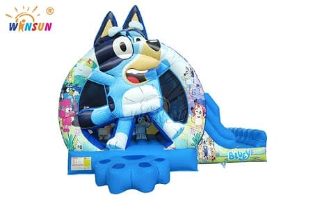 WSC-777 Bluey Themed Inflatable Bounce House with Slide